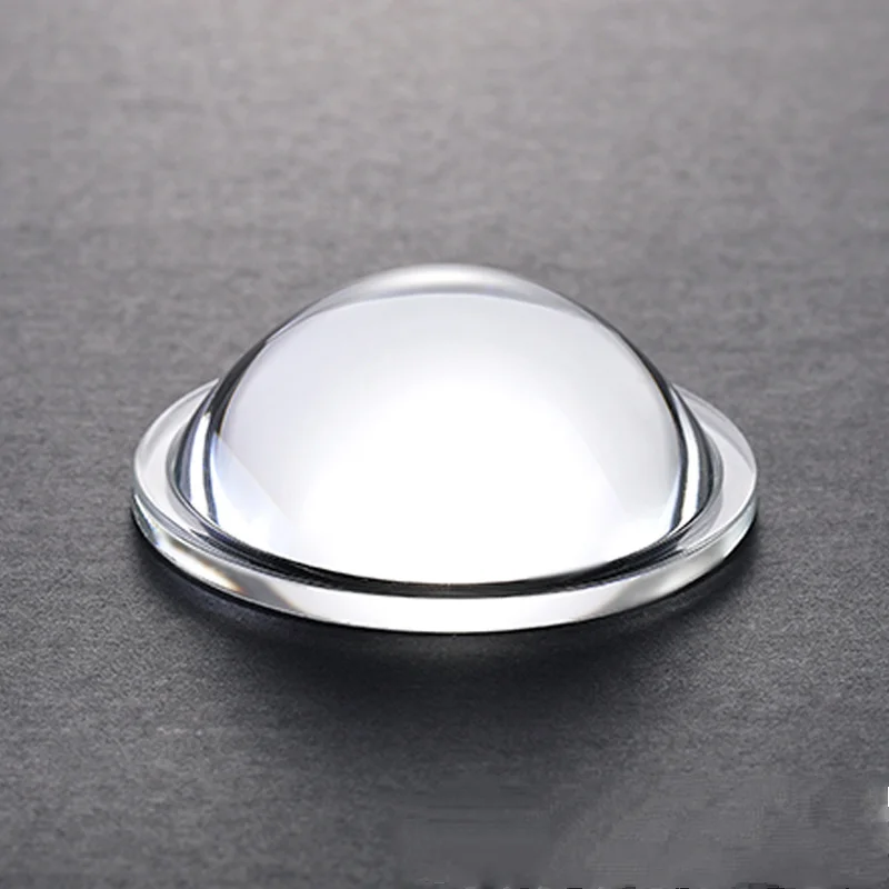 Diameter 44Mm Optical Glass Flat Convex Lens Led Projection Lamp Automobile Lamp Bead Logo Focusing Lens