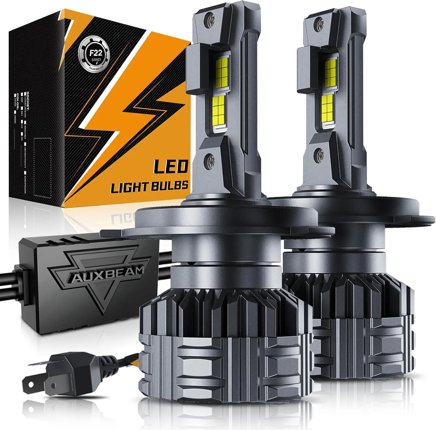 

Светодиодные фары H4 9003 F22 Series 24000LM для внедорожников или использования в условиях низкой видимости - комплект из 2 штук