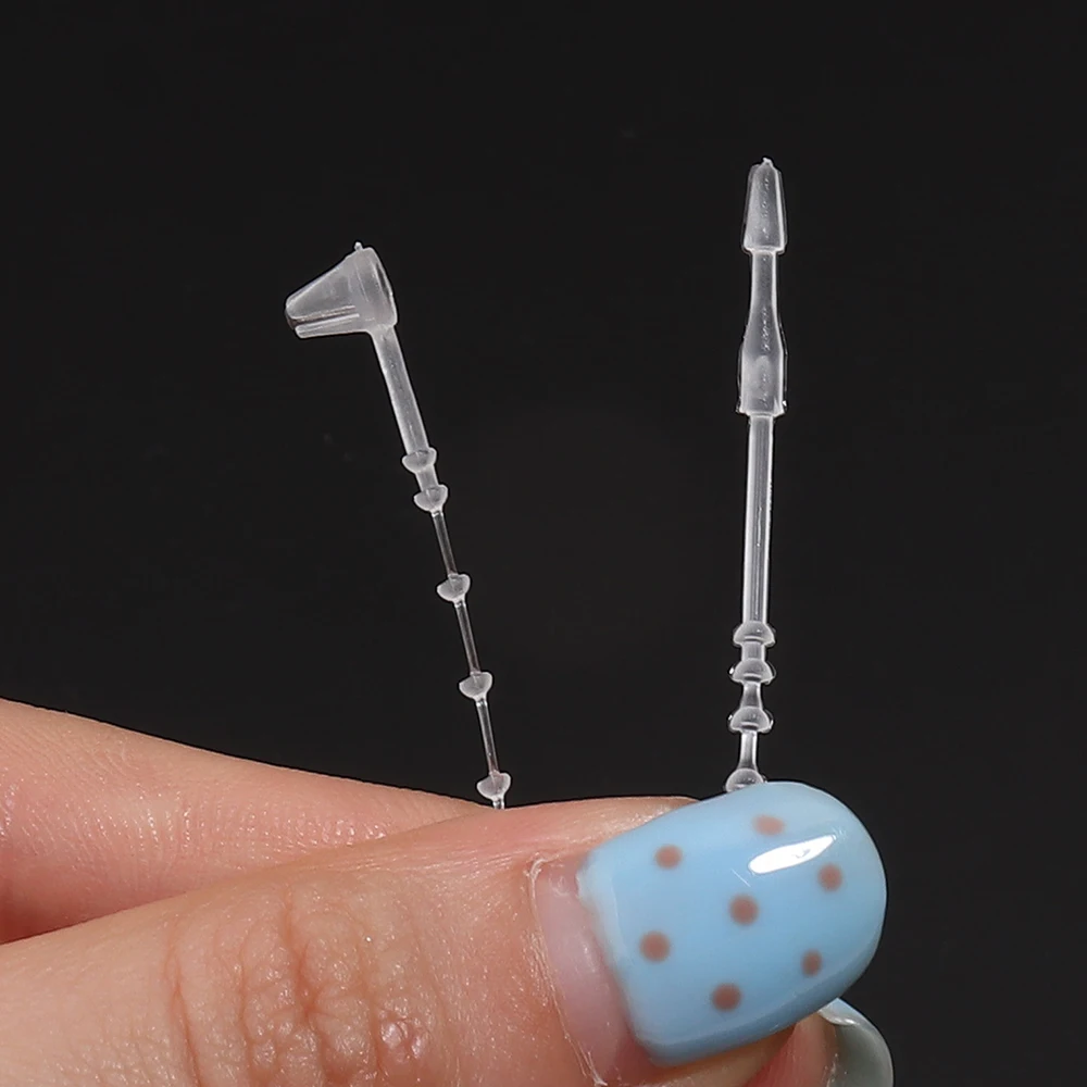100PCS 9/14/18cm Transparent Loop Locks Plastic Snap Lock Pins Security Tag Label Tags Fasteners Garments Price Tags Accessories