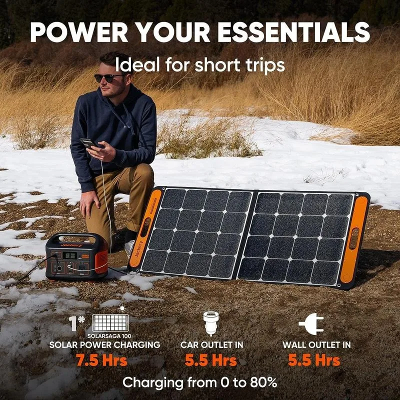 Portable Power Station Explorer 500, 518Wh Outdoor Solar Generator Mobile Lithium Battery Pack with 110V/500W AC Outlet