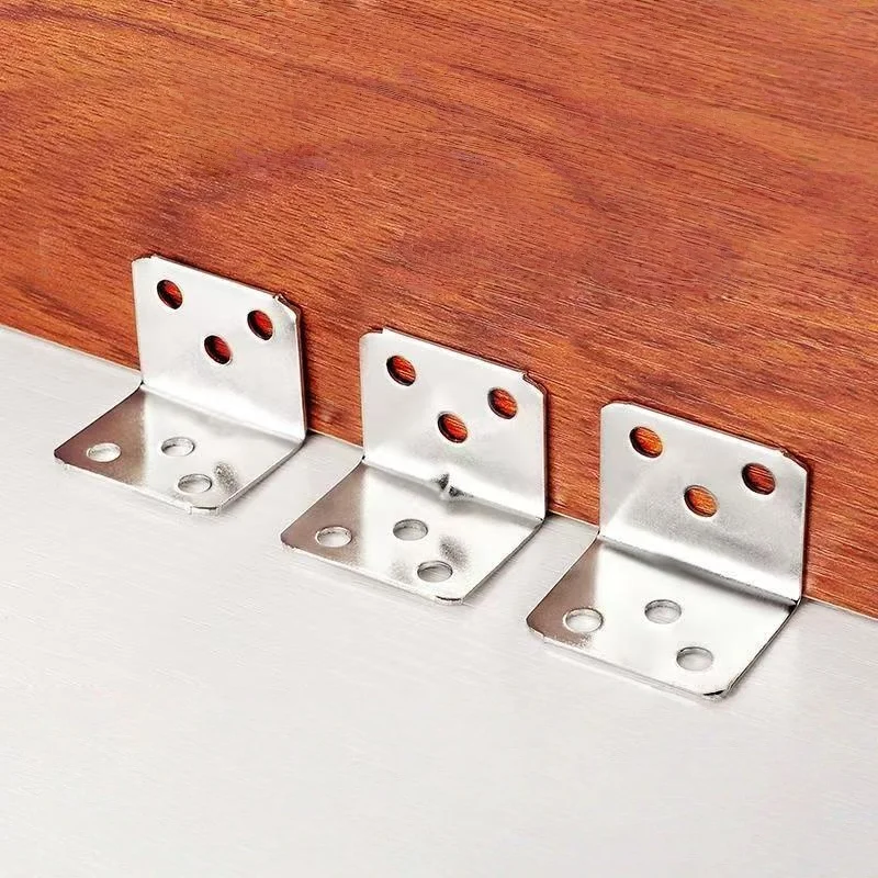 

10 шт. многофункциональный металлический угловой кронштейн с 6 отверстиями под углом 90 градусов, стул, шкаф, шкаф, фиксированный разъем, фурнитура