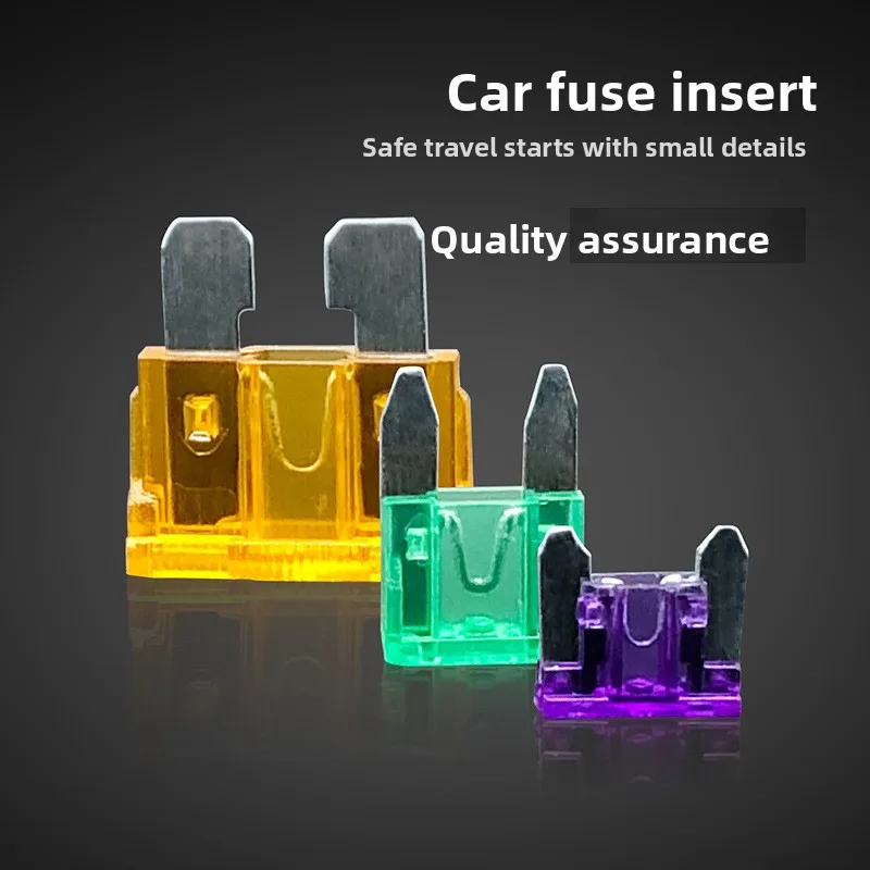 10Pcs Car Blade Fuses Colorful Transparent Design Reliable Circuit Protection Automotive Electrical Systems, Ideal Spare Fuses