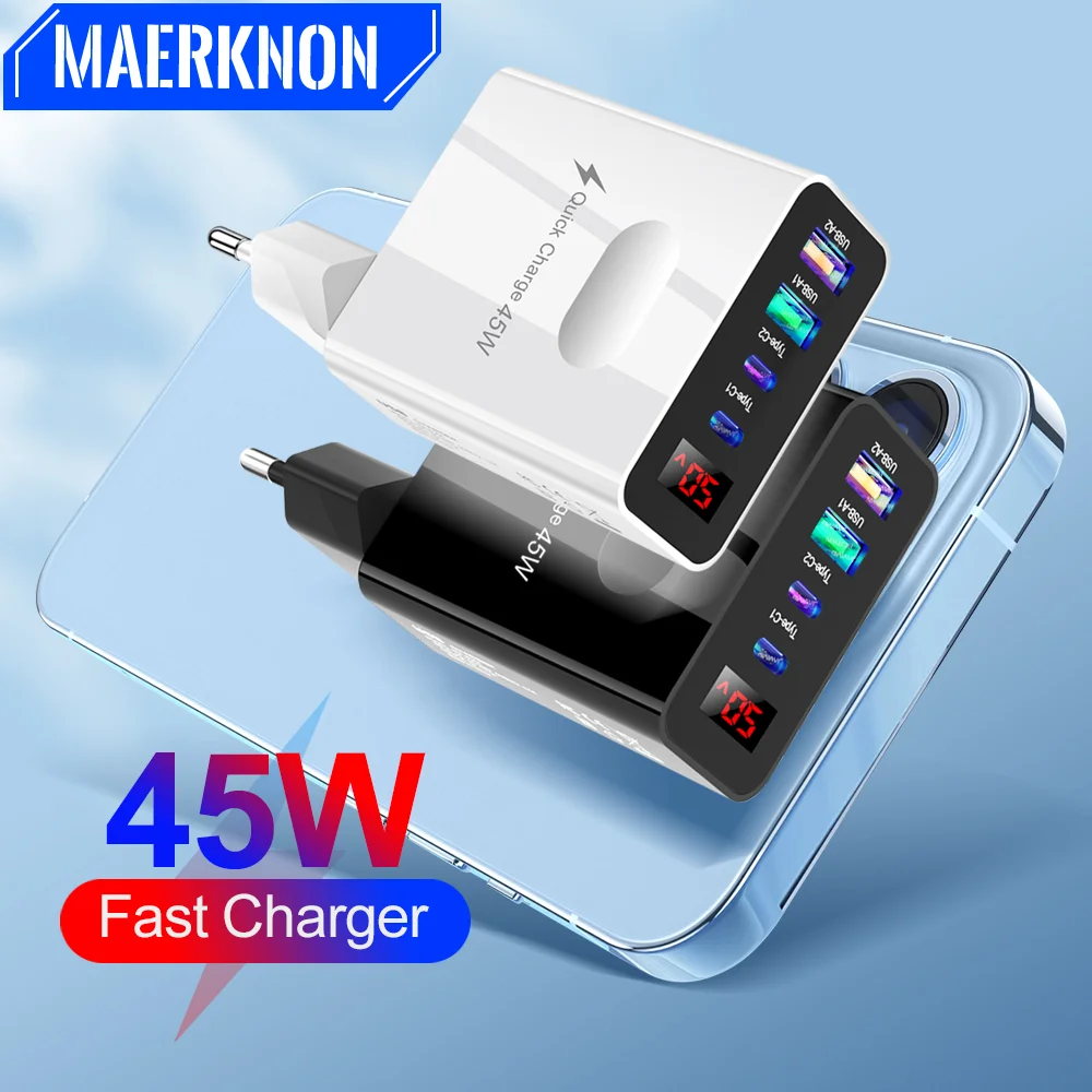 4 Port 45W Usb C Ch…