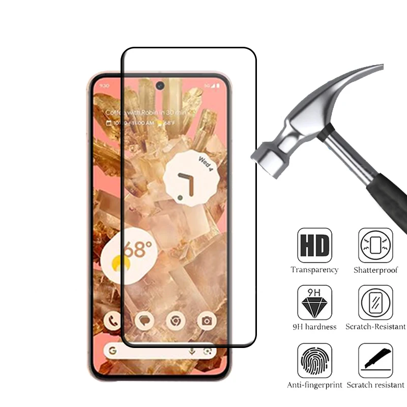 1/2/3/4PCS For Google Pixel 9 Glass Pixel 9 Pro Glass Full Cover 9H Screen Protector Google Pixel 9 Pro XL 7 7A 6 6A 8 8A 8 Pro