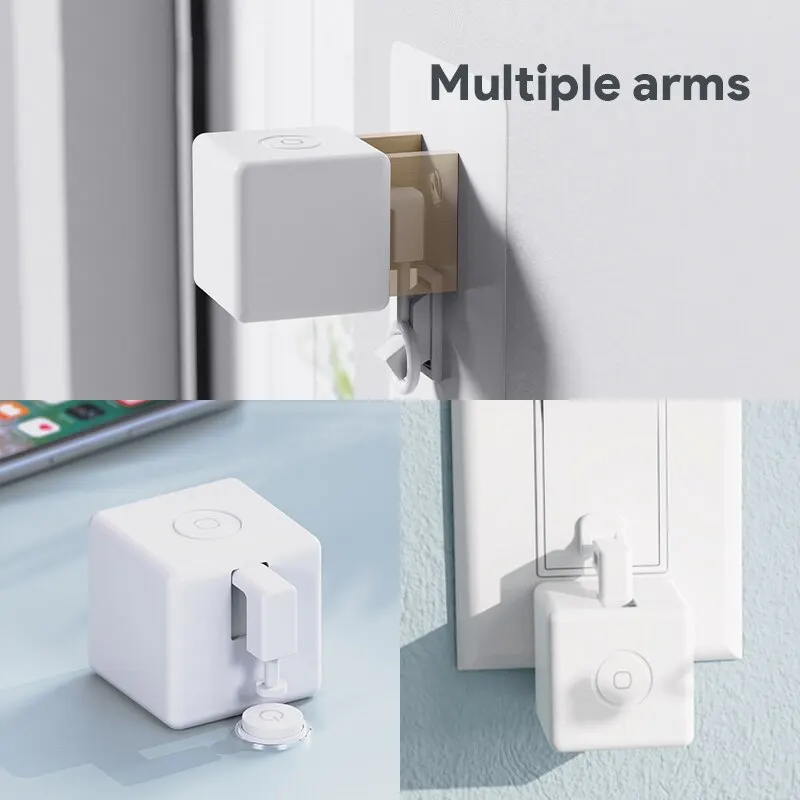 Tuya Zigbee บลูทูธ Fingerbot Plus รุ่นหุ่นยนต์ปุ่ม Pusher สวิทช์ Bot สมาร์ททํางานร่วมกับ Alexa Google Home Smart Life App