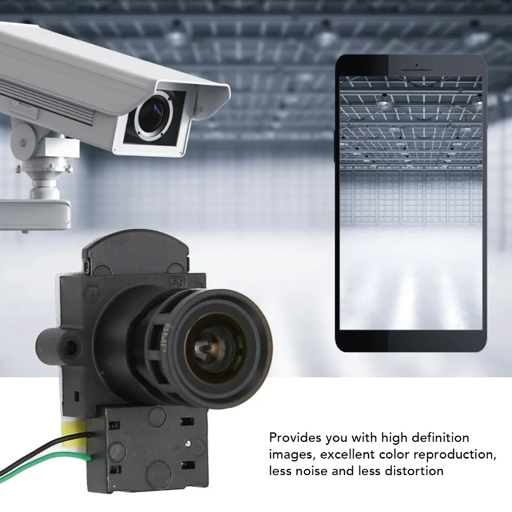 Universal 104 Degree Wide Angle 8MP HD Camera Lens 6mm F1.0 Less Noise and Distortion Fixed Focus Lens Security Camera Lens CCTV