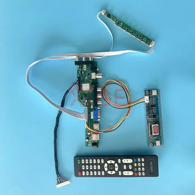 

Controller Card Fit LM171W02-TLB2 LP171WP3-A4 LCD Matrix 30Pin LVDS 1440*900 Kit DIY Digital Signal DVB IR+AV+USB+HDMI+VGA 2CCFL