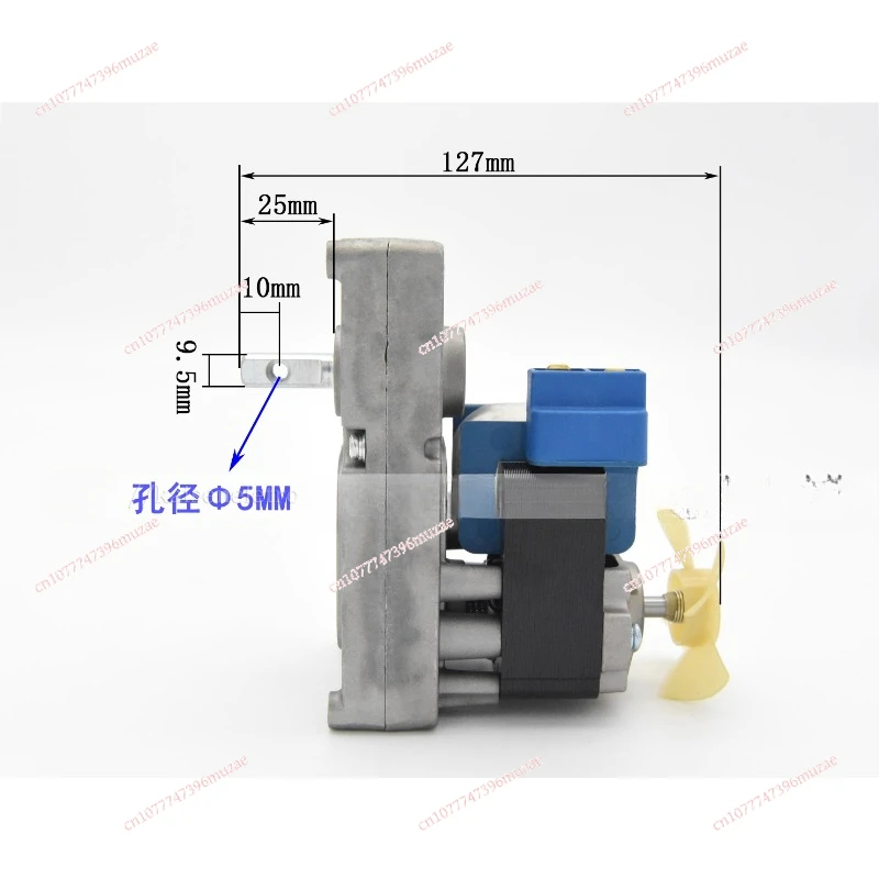 

Shaded Pole Motor AC220V 3.2rpm Auger Motor for Electric Wood Pellet Smoker Grill BBQ Oven Stove Gear Box