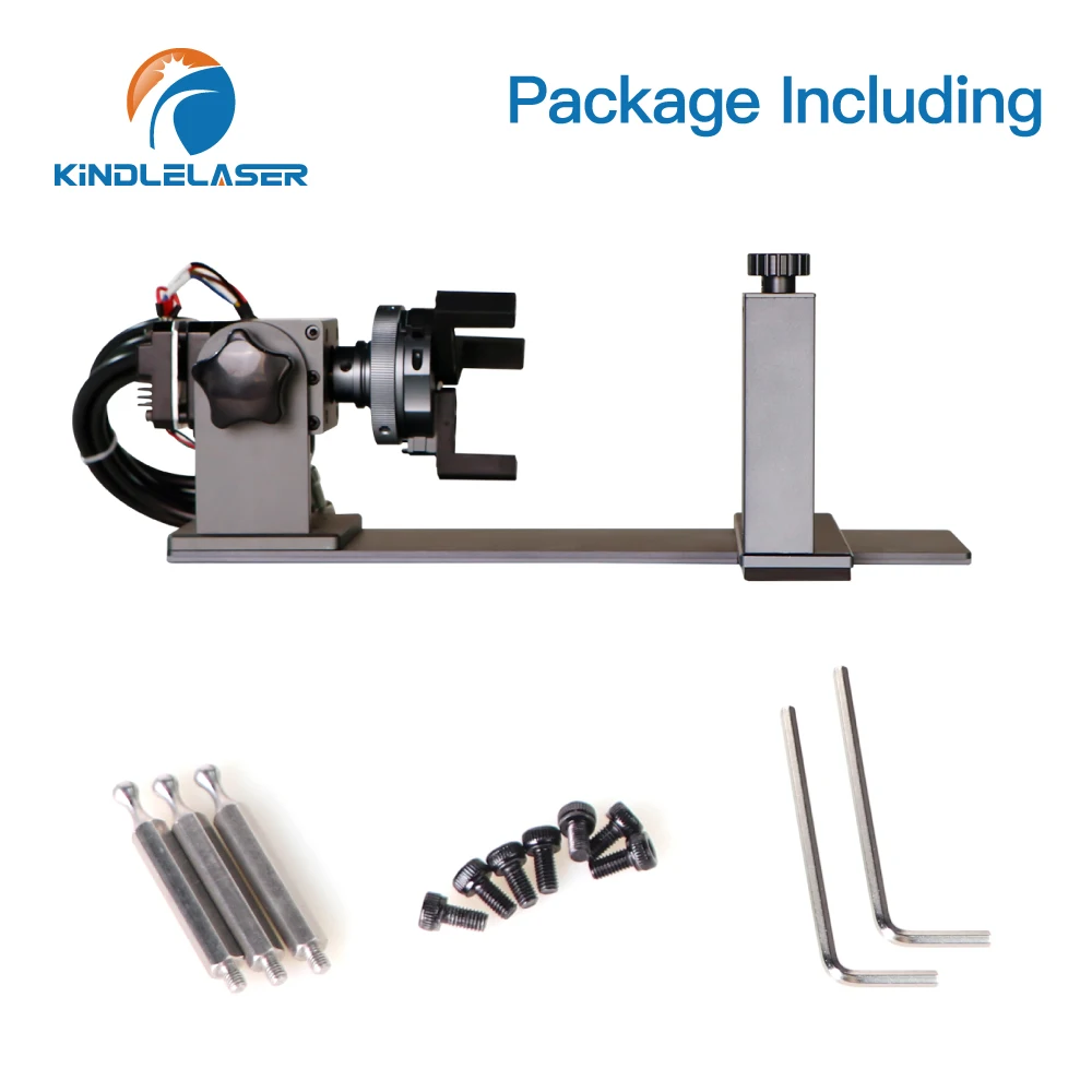 Kindlelaser DAJA Rotary Axis with Integrated Driver Fiber Laser Engraver Marking Machine Rotation Tool for Cup Ring Marking