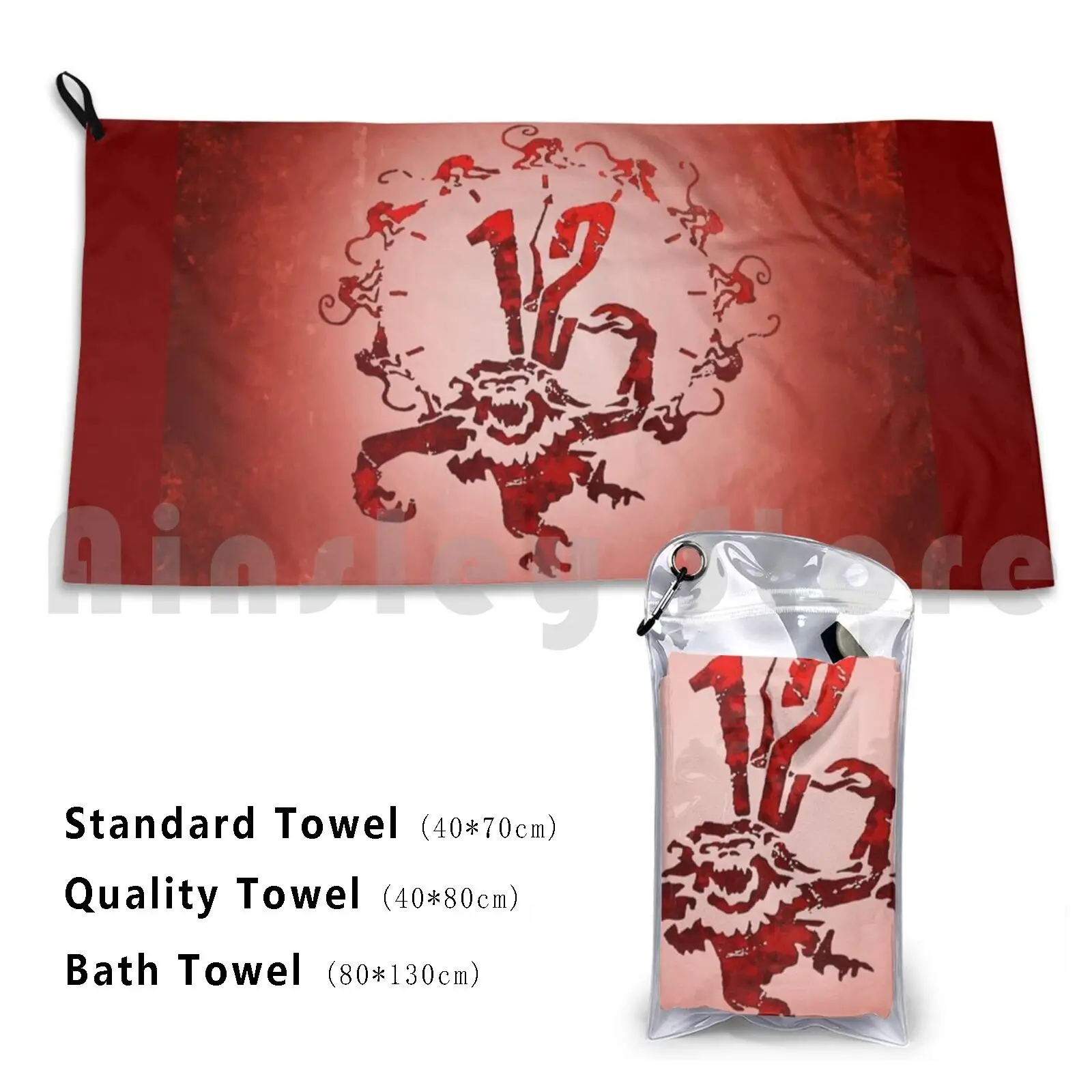 12 Monkeys Beach Towel Quick Dry Quality Towel Movie Film Cinema Hollywood Minimal Oscar Drama Comedy Horror Monkeys