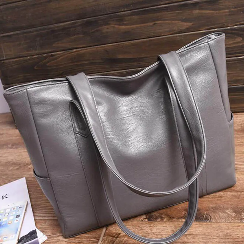 Leather Handbags Big Women Bag High Quality Casual Female Bags Ladies Luxury Designer Large Capacity Multifunction Shoulder Bag