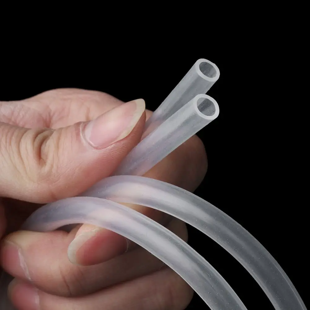 1M Safe Flexible Clear Hose Pipe Silicone Tube Translucent Soft Rubber