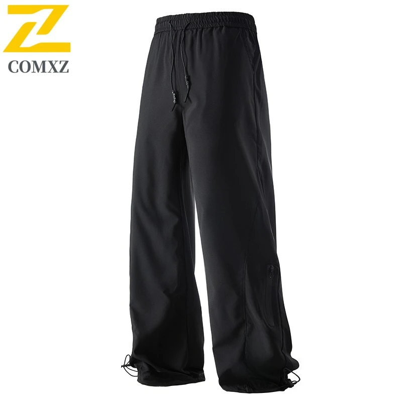 Mens Retro Cargo Pants Autumn Loose Weatherproof Windproof Stain Resistant Hiking Trousers Camping Streetwear Lightweight Pants