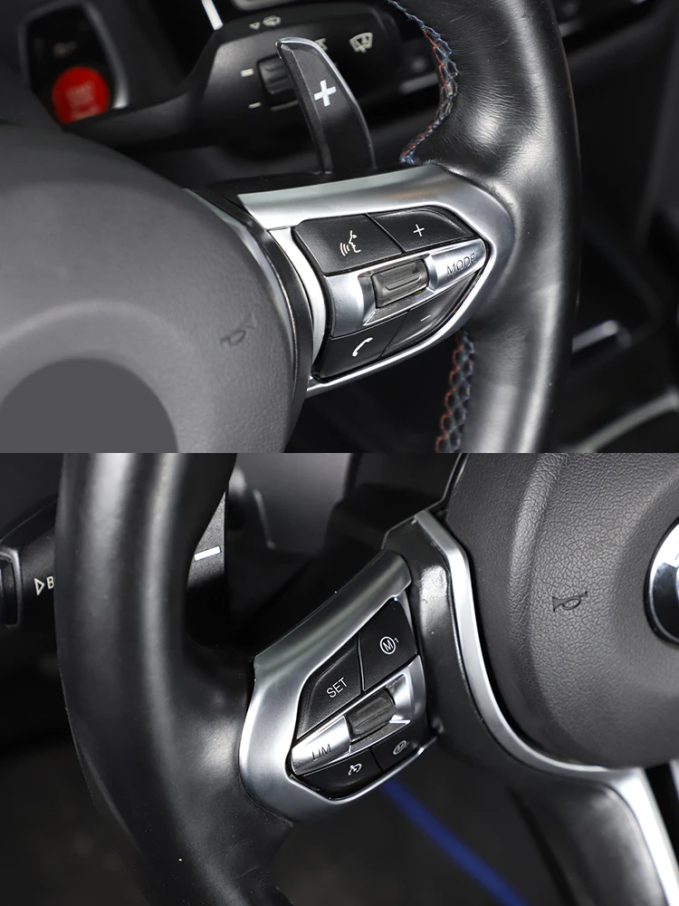 Rot Für BMW F20 F22 F21 F30 F32 F33 F36 F06 F12 F13 X5 F15 X6 F16 M-Sport ABS Lenkrad Dekoration Rahmen Trim – Detail 6