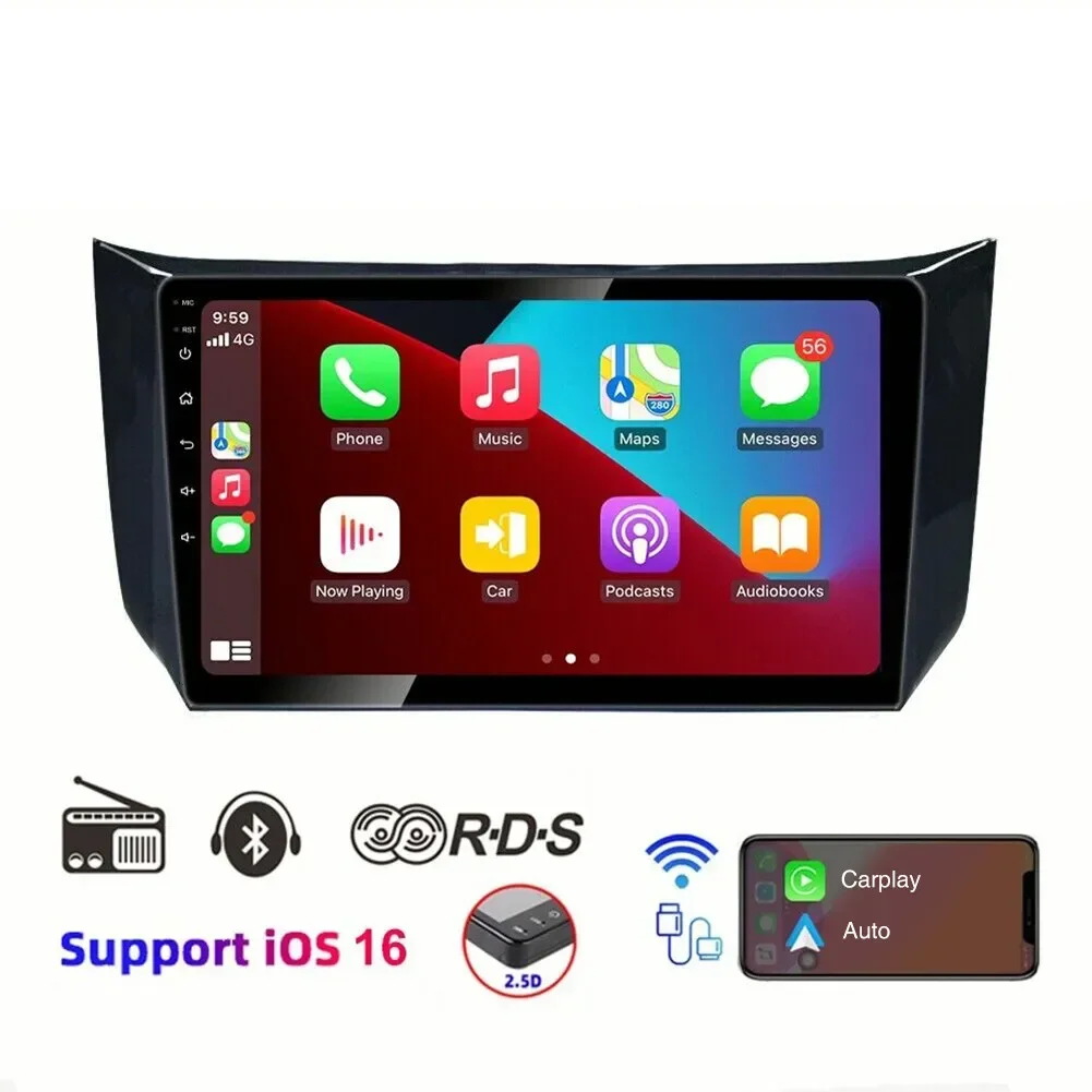 

10Inch Car-play Radio Car GPS Navi Compatible for Sentra Sylphy 2012-18 Android 13