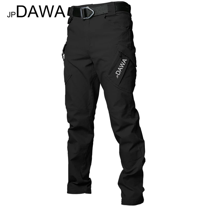 JP Dawa Spring/Summer Waterproof Fishing Pants Tactical Pants X9 Mountaineering Training Suit Multi Pocket Hunting Pants 2024