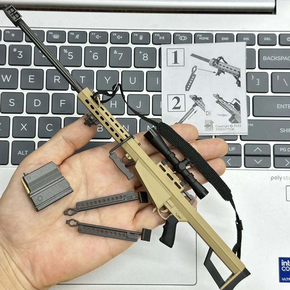 التنين 1/6 مقياس M82A1.50-cal المضادة للمواد بندقية قنص أصفر داكن البلاستيك نموذج 77036 ل 12 بوصة عمل أرقام الملحقات