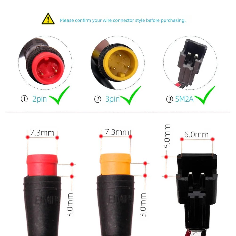 

Electric Bike Oil Brake Handle Power-Off Brake Lever 2-Core 3-Pin SM2A Brake Lever For Ebike Scooter Replacement Parts