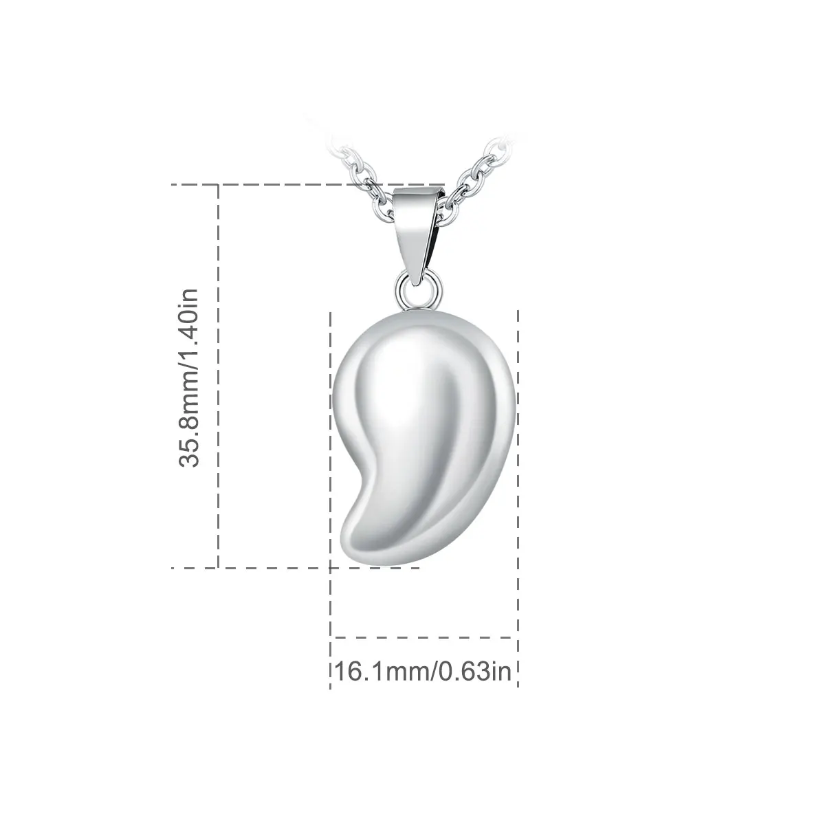 Eudora Bola de Grossesse Necklace Water Droplets Angel Caller Musical Bell Pendant DIY llamador de ángeles Jewelry for Women