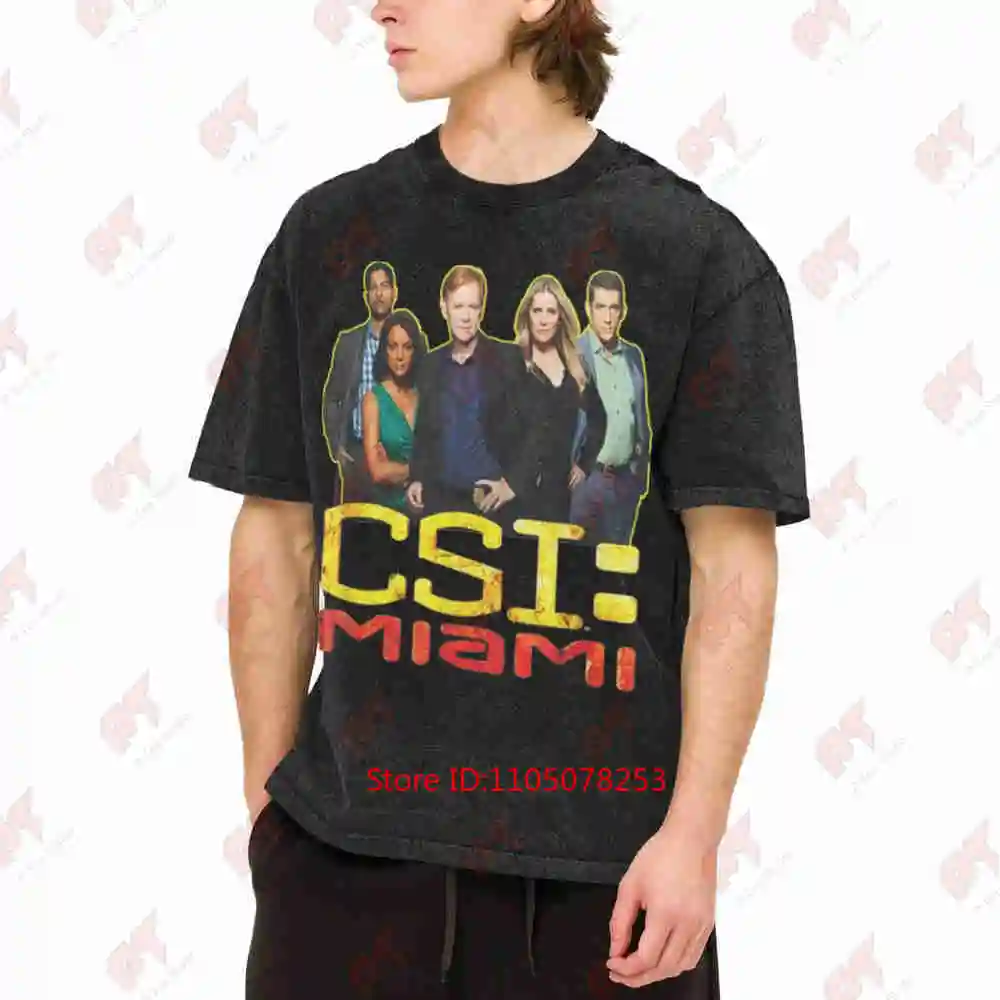 CSI Miami The Cast Vintage Washed Tee Pure Cotton T-Shirt