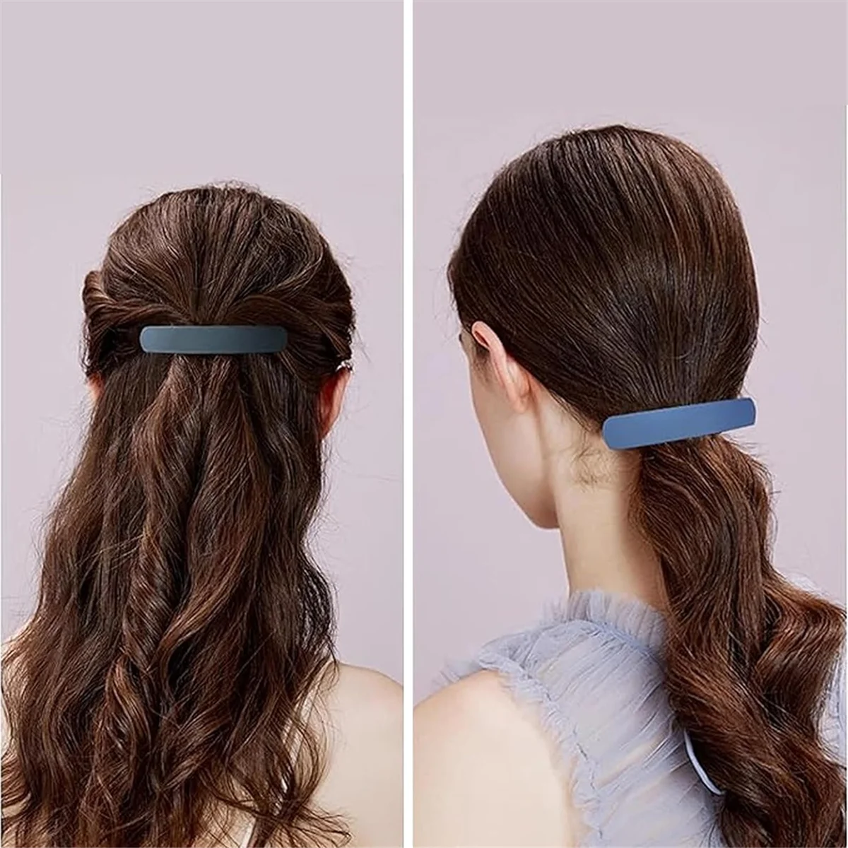 AT42 6PCS Hair Clips Spring Clip Fashion Hair Clip Metal Snap Barrettes Women Girls Hair Accessories