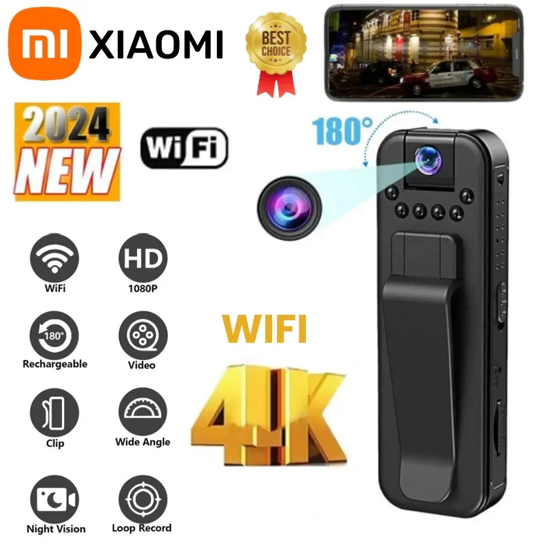 Xiaomi 1080P Mini Camera With WIFI HD Portable Small Digital Video Recorder Infrared Night Vision Video Miniature Camcorder 2024