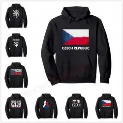 Czech Republic Flag Pullover Hoodie Men Women Unisex Cotton Hoodies Hip Hop Style Sweatshirt