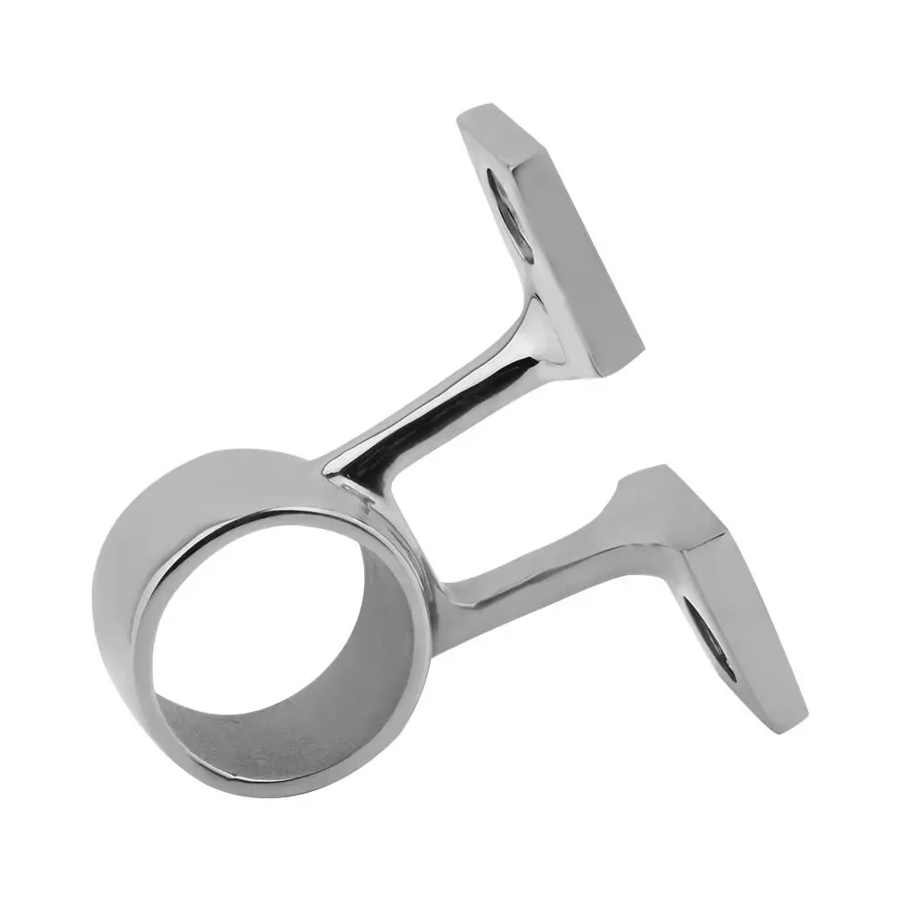 Secure Stainless Steel Marine Handrail Bracket 25mm 90° Boat Hand Rail Fitting Center/End Stanchion Support Railing Part Ship