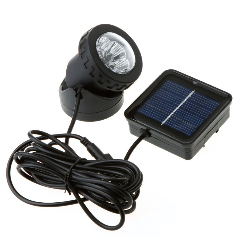 Lámpara de proyección Solar subacuática, foco de doble uso para pecera, estanque, jardín, iluminación de plantas, alta resistencia al polvo, impermeable