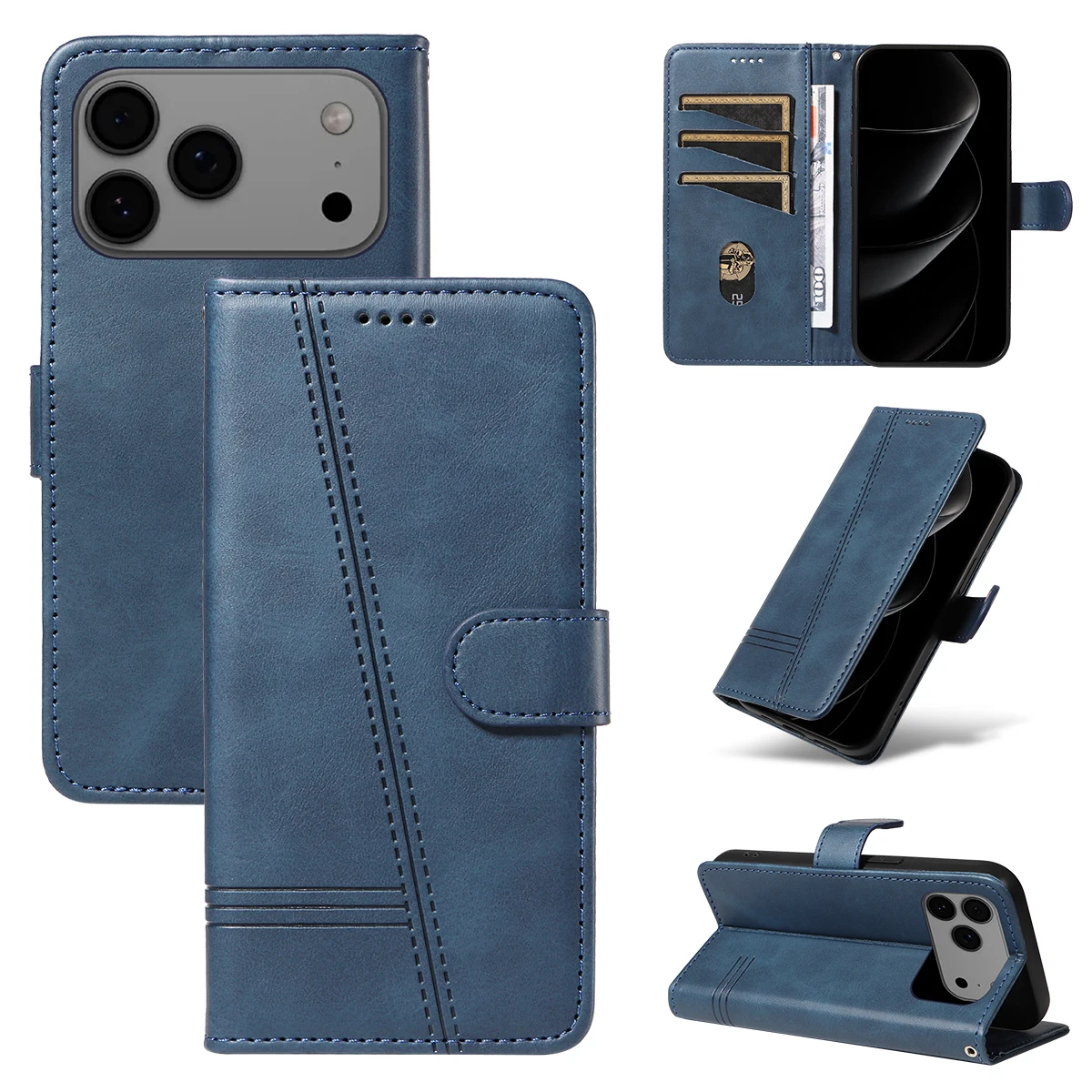 Premium Leather Flip Case for iPhone 14 Pro Max