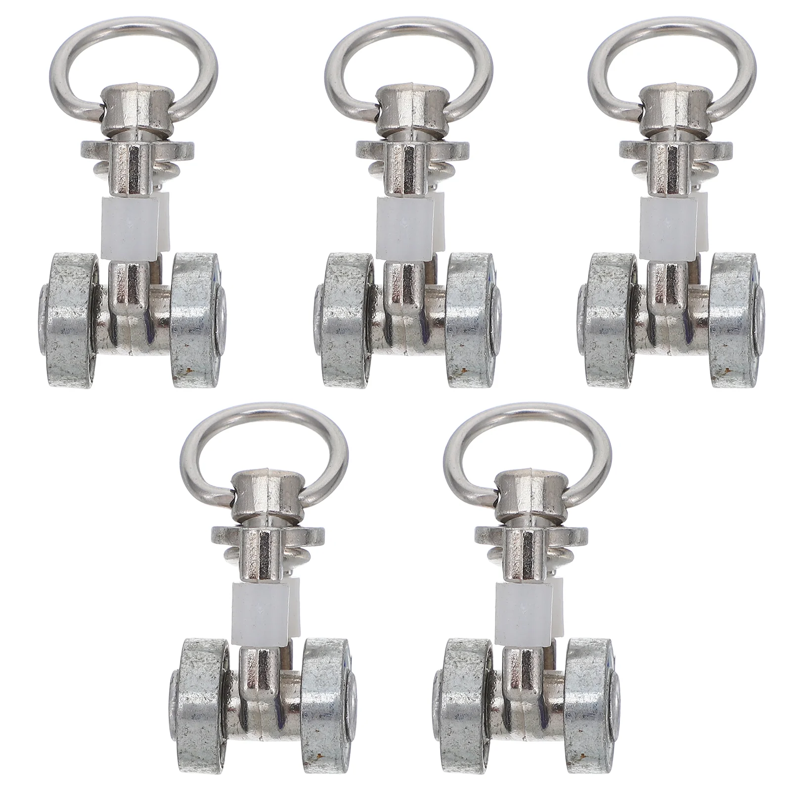 5 Pcs Heavy Duty Curtain Rods Accessories Track Glider Sliding Wheel Metal Runner for Straight Roller Rollers Fittings Toddler