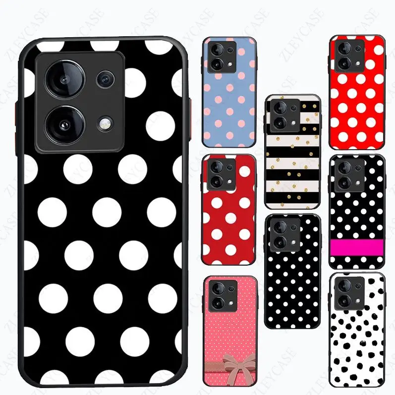 fundas cell Polka dots Phone Cover For Xiaomi Redmi Note 13pro note12pro 11pro note10pro 9pro 8pro 9s 9T 8T K40 12C 10C 9C Cases