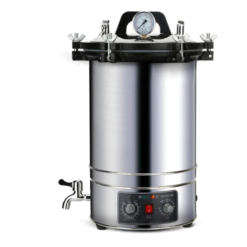 

24L Automatic Sterilization Autoclave Pot High Pressure Sterilization Pot LCD Steam Sterilizer Surgical Medical Tools