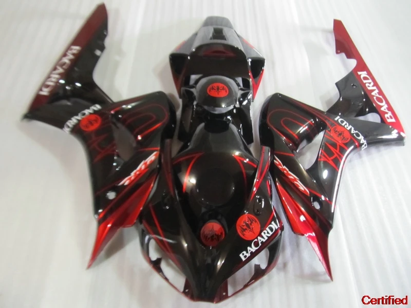 

Injection Fairing Kit For Honda CBR1000RR 2006 2007 Silver Black Fairings CBR 1000RR 06 07 OT32