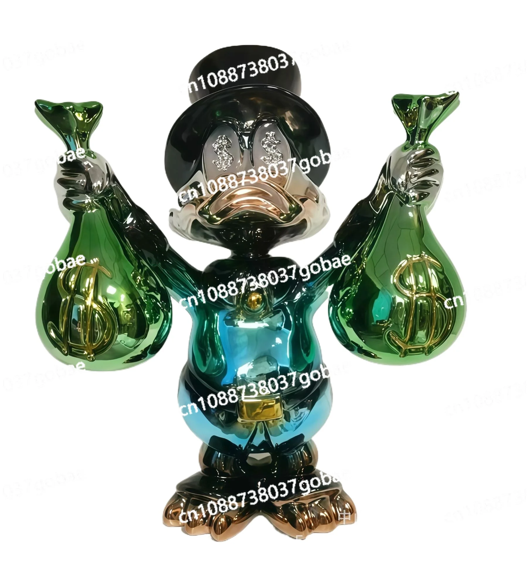 Electroplating Fortune Duck Ornament Home Decoration Advanced Sense Craft Fashion Trend