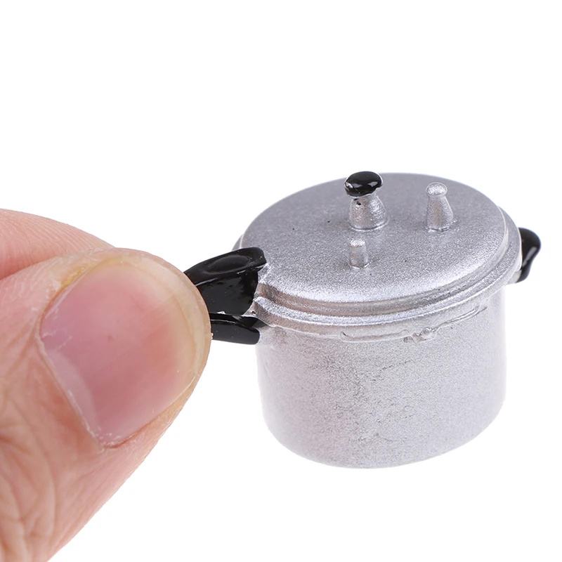 1:12 Scale Dollhouse Cooking Utensil Pressure Cooker Miniature Kitchen Tools-New