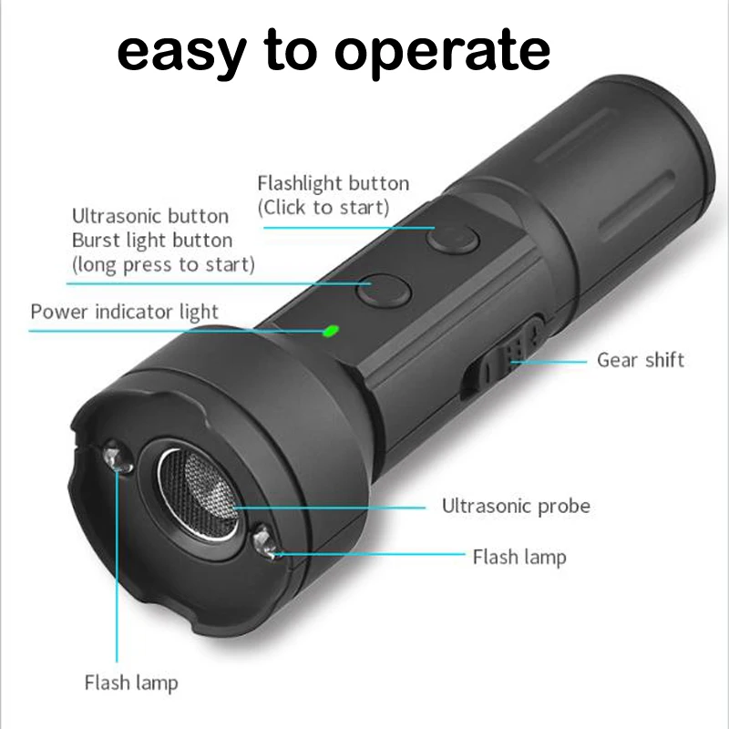 Rechargeable Ultrasonic Dog Bark Control Device - Safe and Effective Deterrent for Excessive Barking - Quiet and Gentle Training