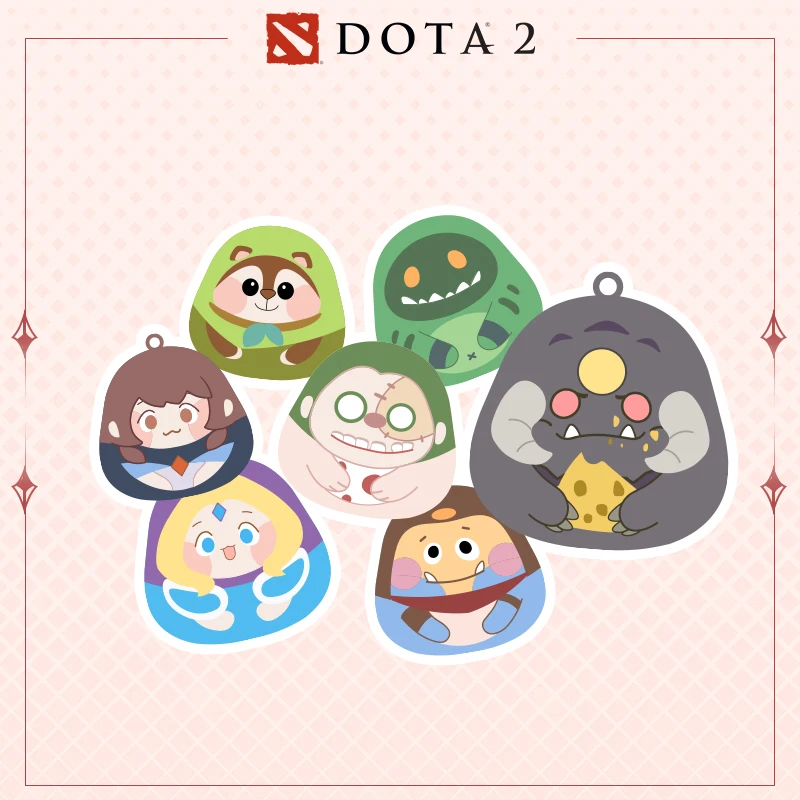 DOTA2 Lucky Hero Bell Baratijas Accesorio para teléfono de automóvil Bolsa Colgante Buena suerte Riqueza Pareja Regalo POP