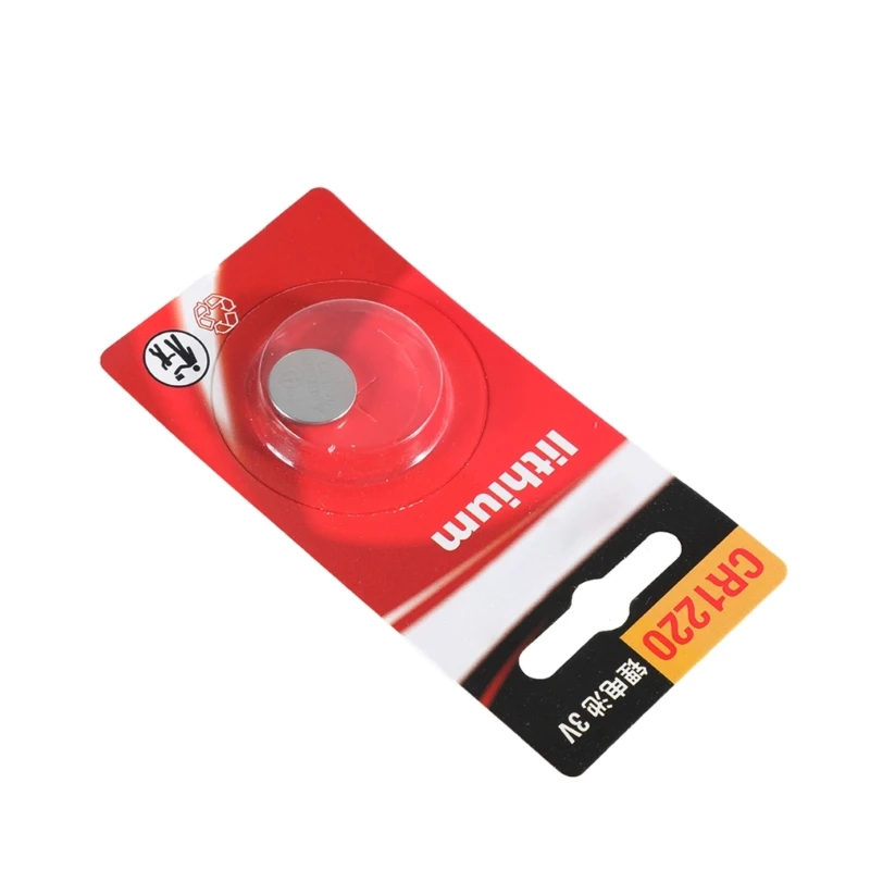 botón litio CR1220 larga duración botón 3 voltios para pequeños gadgets