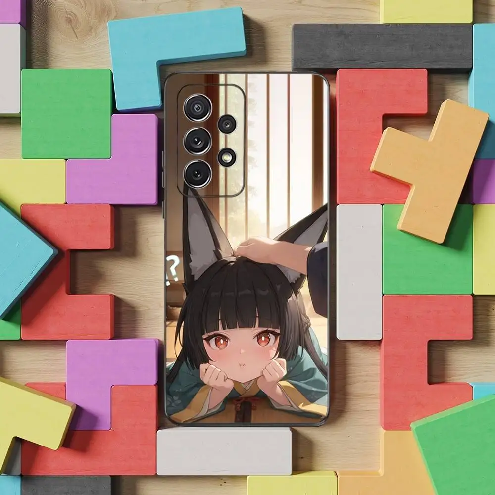 حافظة هاتف ZZZ H-Hoshimi M-Miyabi لهاتف سامسونج S25، S24، S23، S22، S21، S20، S10، Ultra، Plus، Lite، FE، غطاء أسود من السيليكون الناعم