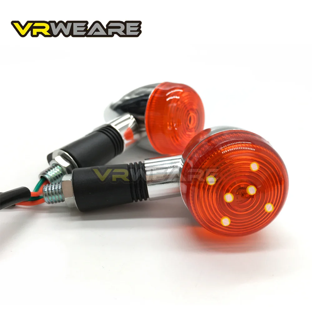 4pcs Motorcycle Turn Signals Lights For Kawasaki Vulcan VN800 900 1500 1600 1700 2000 RETRO Turn light LED Custom Honda VTX1300