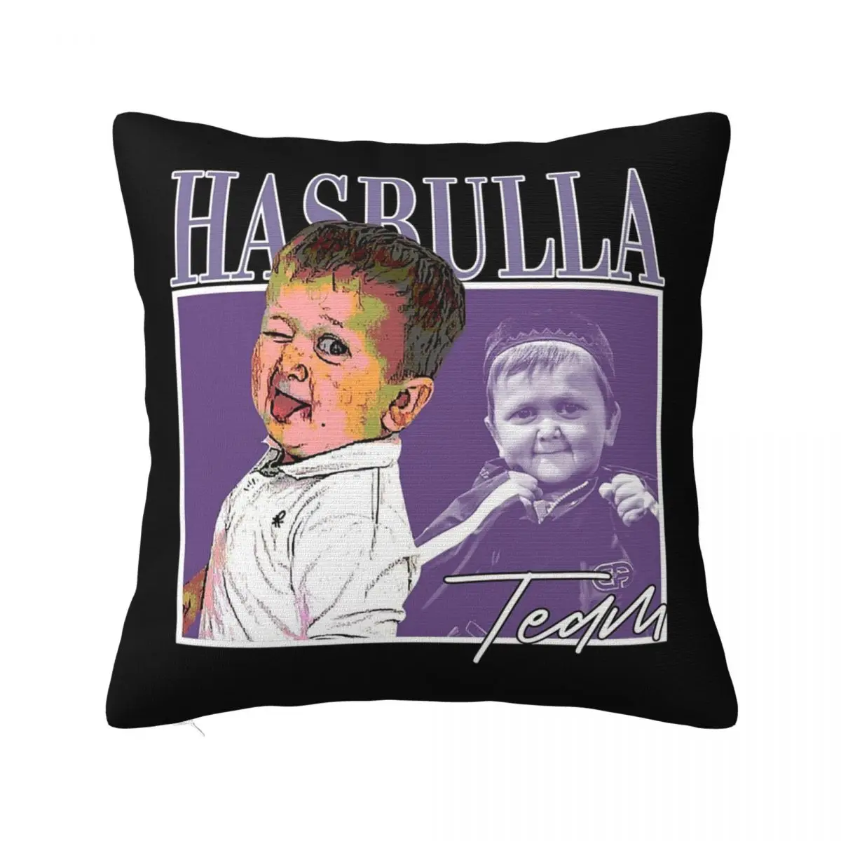 Viral Wonder Hasbulla Magomedov Joyful Moments Capturing Hearts Square Pillowcase Pillow Cover Cushion Zip Throw Pillow for Home