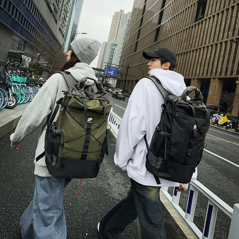 2024 Large Waterproof Backpack for Men Bookpack Streetwear laptop School Laptop Bag Hiking Travel Bags Rucksack Backpack Women