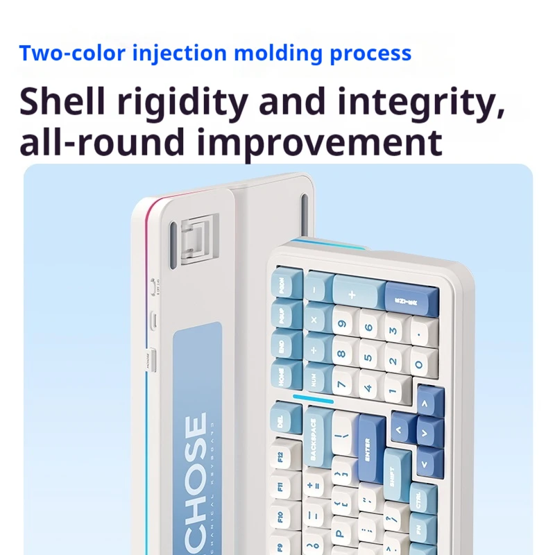 Mchose K99 V2 Customized Mechanical Keyboard Wireless Bluetooth 2.4g Three Mode Gaming Office Home Universal Design Keyboard