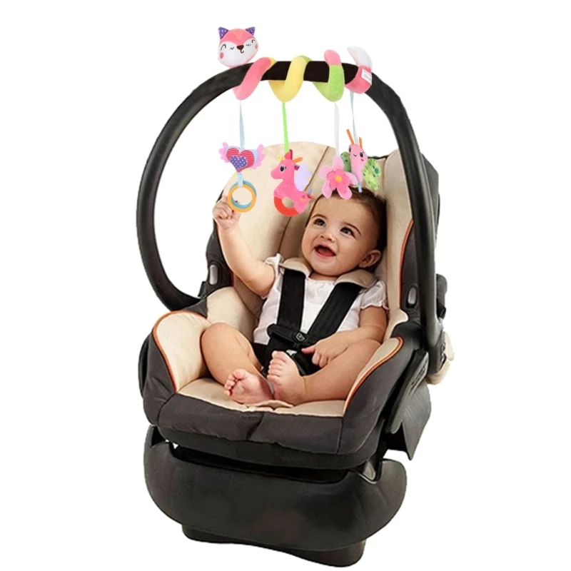 Baby Spiral Rattles Mobiles Soft Infant Crib Bed Stroller Toy For Newborns Car Seat Educational Towel Toys 0-12 Months