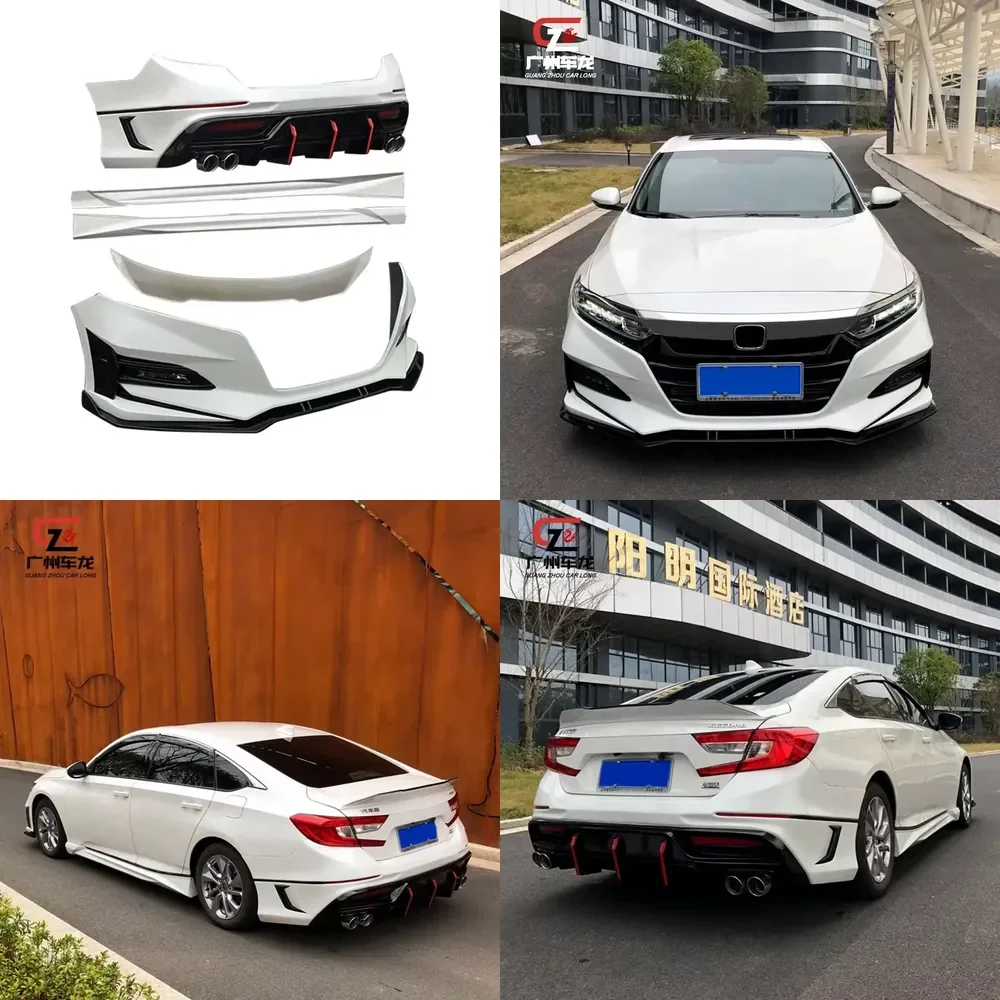 

Hot Sale Car Bumpers KDR Style Front Bumper Side Skirts Rear Bumper Spoiler Tail Throat for Accord 2016-2020