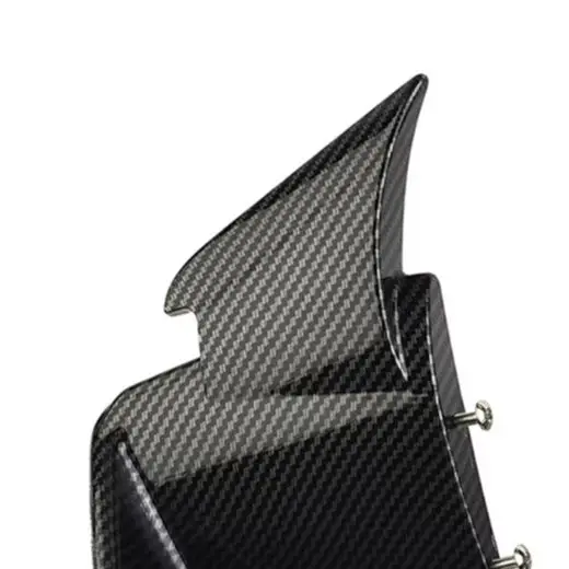 Sporty Look Motorcycle Carbon Fiber Spoiler Motorcycle Modification 2 Pairs Kit Direct Replacement Front Placement