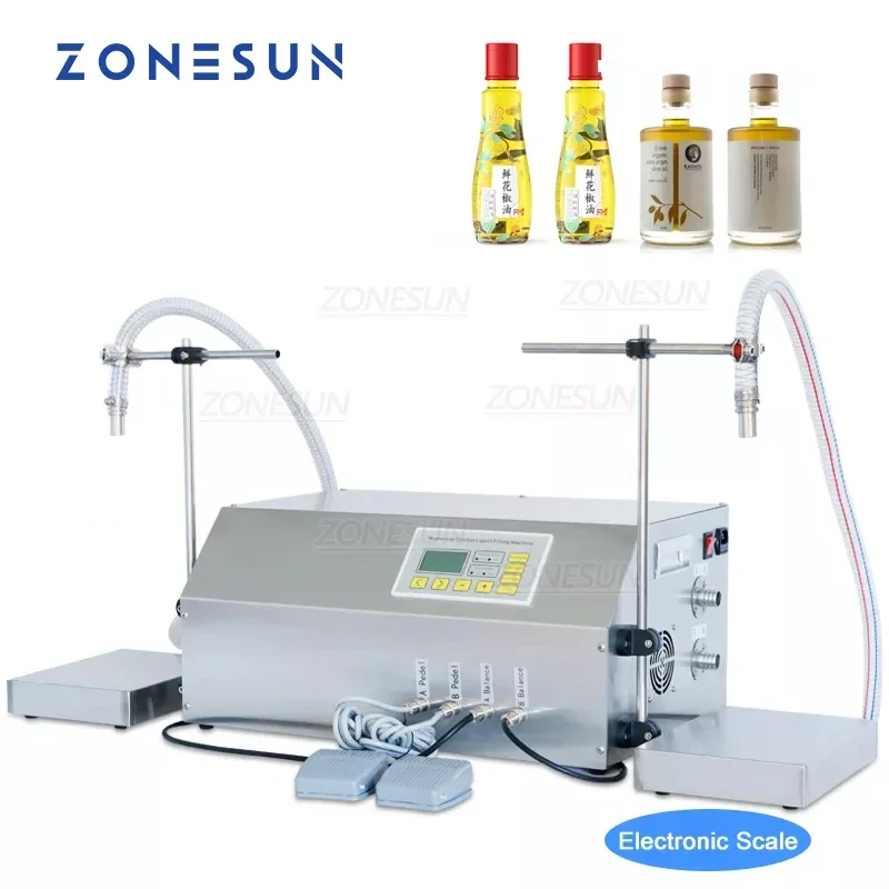 

ZONESUN ZS-GP262W Filling and Weighing Machine Gear Pump Engine Cooking Oil Sunflower Oil Bottle Filler