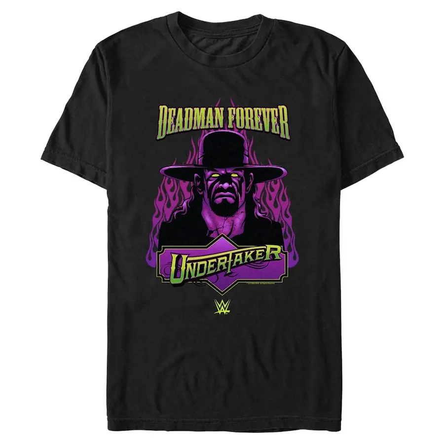 Men's Mad Engine Black  Undertaker Deadman Forever T-Shirt