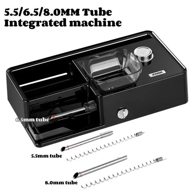 Elektrische sigarettenrolmachine met dubbele hopper |   Slimme infraroodsensor |   Automatische tabaksvulling voor 5,5/6,5/8,0 mm tubes